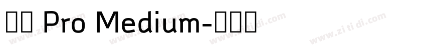 小米 Pro Medium字体转换